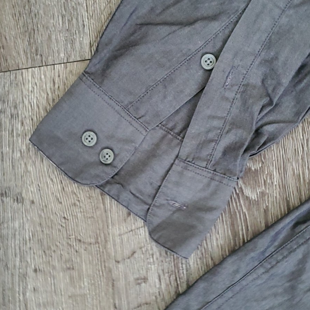 DKNY Button Up Dress Shirt 80s 2ply 17.5 - Picture 3 of 6